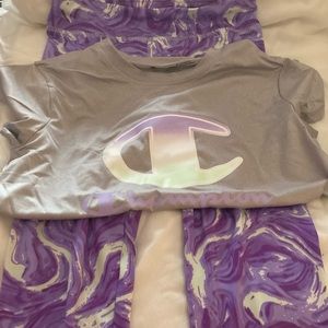 Girl champion two piece set